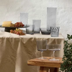 RAW Unique swirl skål 12,5x6x8 cm smoke