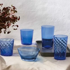 RAW Unique swirl skål 12,5x6x8 cm dark blue