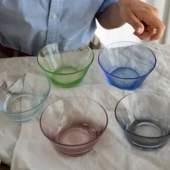 RAW Unique swirl skål 12,5x6x8 cm light blue