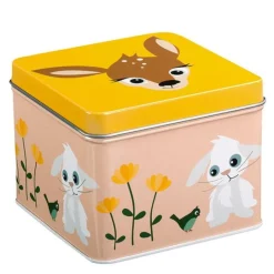 Rådyr matboks 8x10 cm rosa