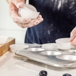 Recycled Aluminium muffinsbrett for 9 muffins 24x22 cm