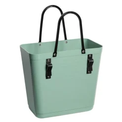 Recycled Plastic veske høy 14L med sykkelfeste oliven