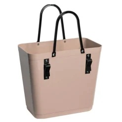 Recycled Plastic veske høy 14L med sykkelfeste nougat