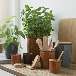 Redskapskrukke 4L brun