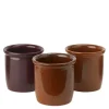 Redskapskrukker 3 stk 0,3L bruntoner