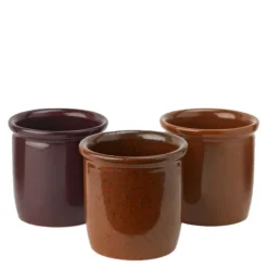 Redskapskrukker 3 stk 0,3L bruntoner