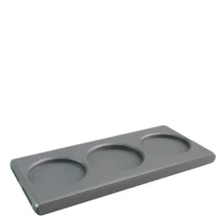 Rektangulært brett med plass til tre Pods