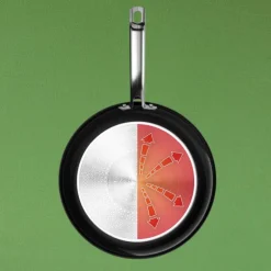 Renew+ sautépanne m/lokk 24 cm svart