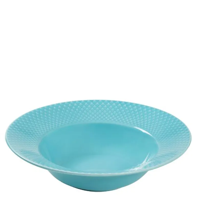 Rhombe Color dyp tallerken 24,5 cm turkis