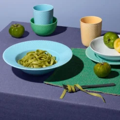 Rhombe Color dyp tallerken 24,5 cm turkis