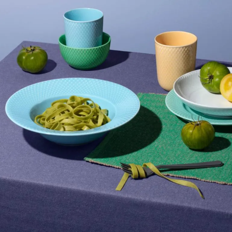 Rhombe Color dyp tallerken 24,5 cm turkis