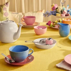 Rhombe Color eggeglass 5 cm rosa