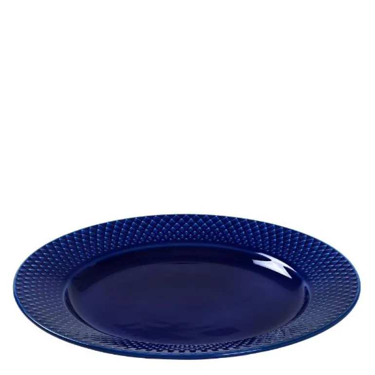 Rhombe Color lunsjtallerken 23 cm mørk blå