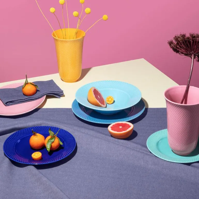 Rhombe Color lunsjtallerken 23 cm mørk blå