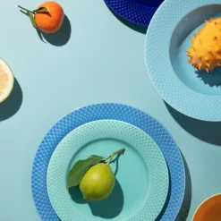 Rhombe Color lunsjtallerken 21 cm aqua