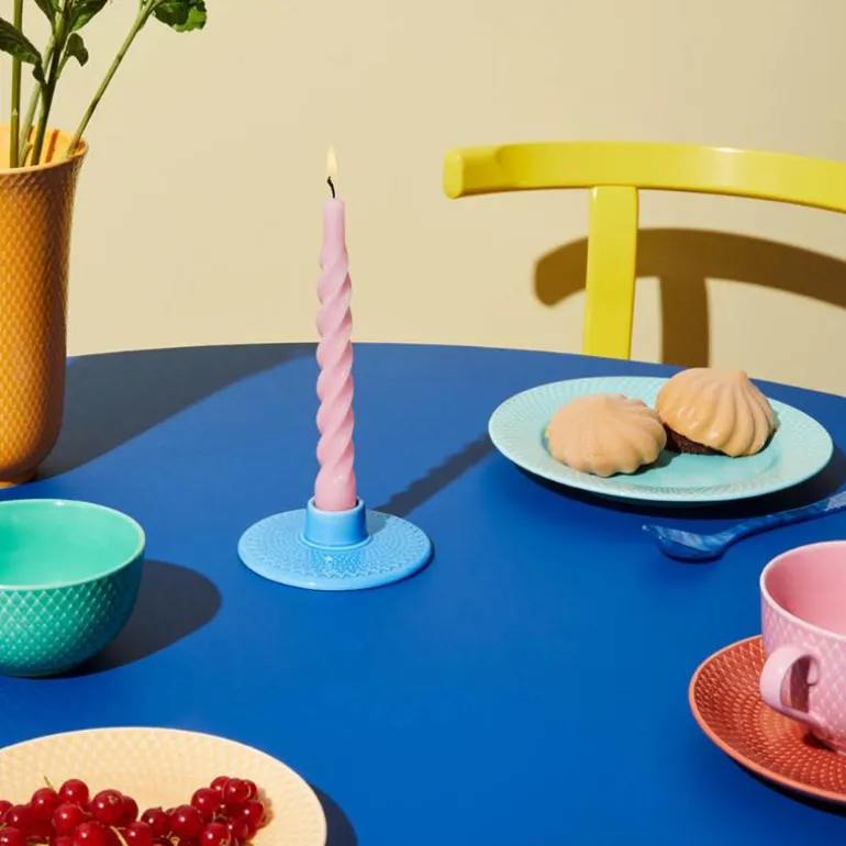 Rhombe Color lysestake 3 cm blå