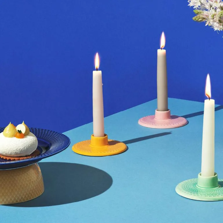 Rhombe Color lysestake 3 cm rosa