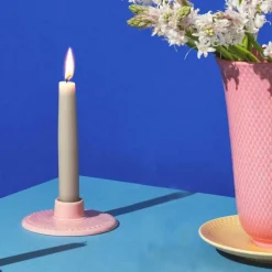 Rhombe Color lysestake 3 cm rosa