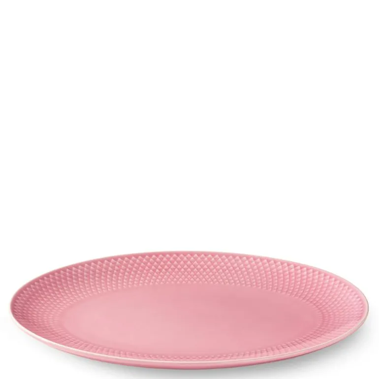 Rhombe Color serveringsfat ovalt 28,5x21,5 cm rosa