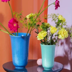 Rhombe Color vase 15 cm aqua porselen