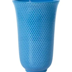Rhombe Color vase 20 cm blå porselen