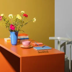 Rhombe Color vase 20 cm blå porselen