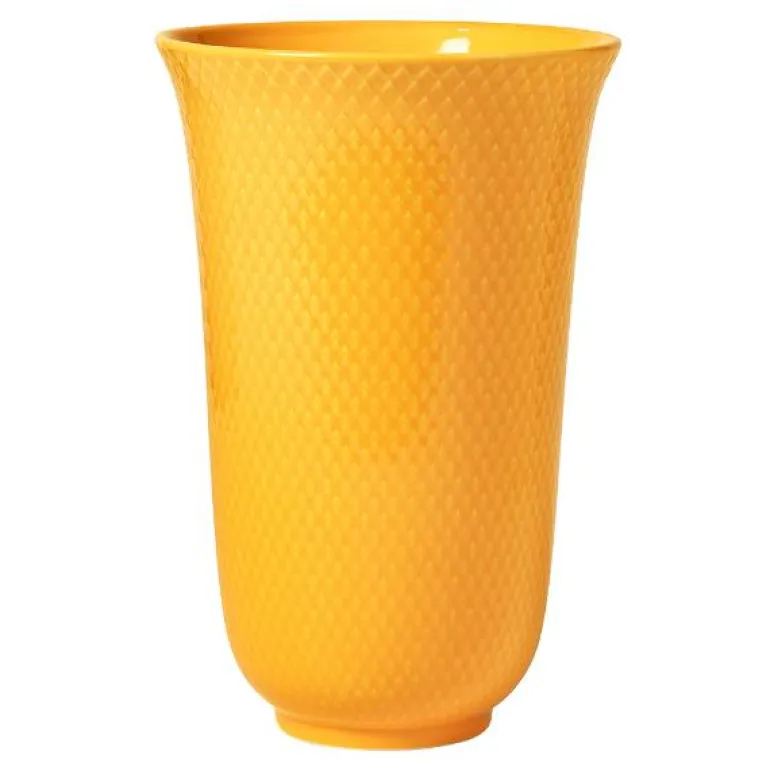 Rhombe Color vase 20 cm porselen gul