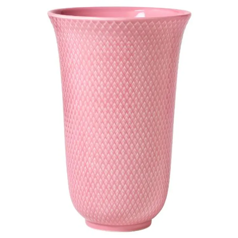 Rhombe Color vase 20 cm porselen rosa