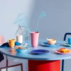 Rhombe Color vase 20 cm porselen rosa