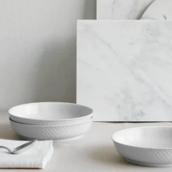 Rhombe desserttallerken 16 cm hvit