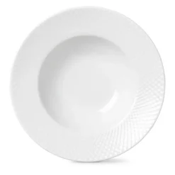 Rhombe dyp tallerken 24,5 cm hvit