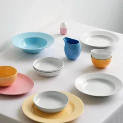 Rhombe dyp tallerken 23 cm hvit