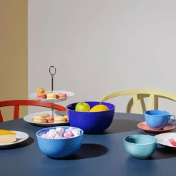 Rhombe etasjefat hvit 27 cm