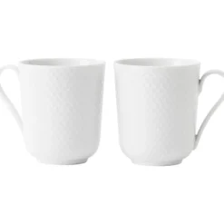 Rhombe krus 33 cl hvit 2 stk