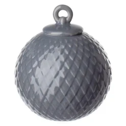 Rhombe kule ø7 cm mørke grå