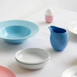 Rhombe melkekanne 39 cl blå