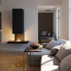 Riff vegghengt peis 180 1,05L svart