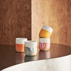 Riflet Contrast Marmor krus 35 cl ildgul