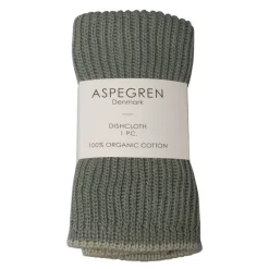 Ripple kjøkkenklut strikket 26x26 cm sea grass