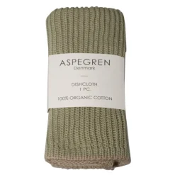 Ripple kjøkkenklut strikket 26x26 cm aloe
