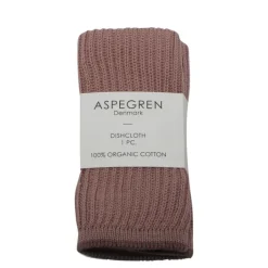 Ripple kjøkkenklut strikket 26x26 cm mauve