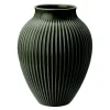 Ripple vase 27 cm dark green