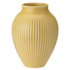 Ripple vase 12,5 cm gul