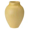 Ripple vase 27 cm gul