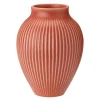 Ripple vase 20 cm korall
