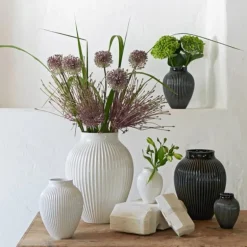 Ripple vase 27 cm svart