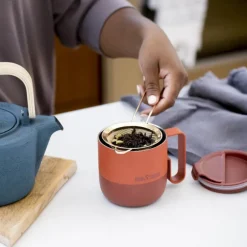 Rise kopp 41 cl med flipplokk Autumn Glaze