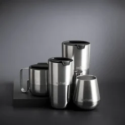 Rise kopp 41 cl med flipplokk børstet stål