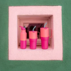 Rise Tumbler 77 cl med sugerørslokk Pink Lemonade Kaleidoscope