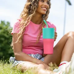 Rise Tumbler 77 cl med sugerørslokkTurquoise Kaleidoscope